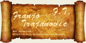 Franjo Trajanović vizit kartica